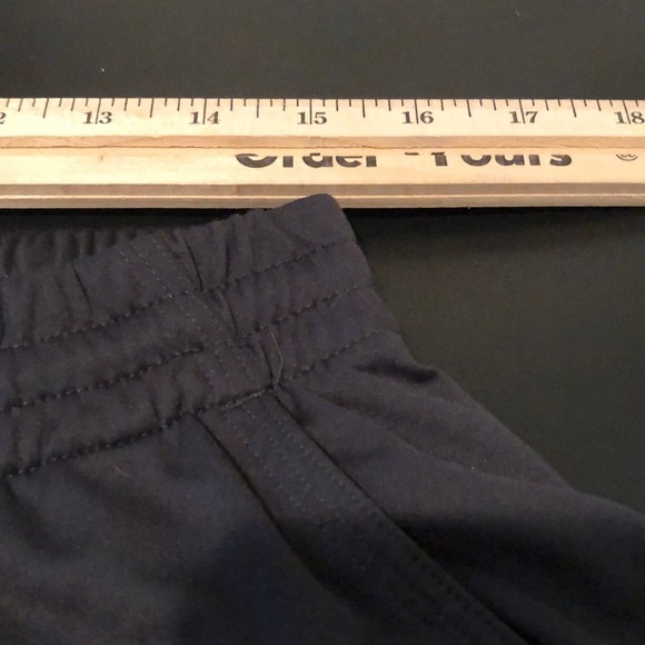 Adidas large dark grey with 3 yellow stripes athletic basketball shorts - Picture 2 of 5